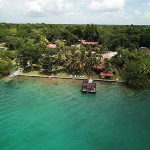 Coras Place Lagoon Front Bacalar